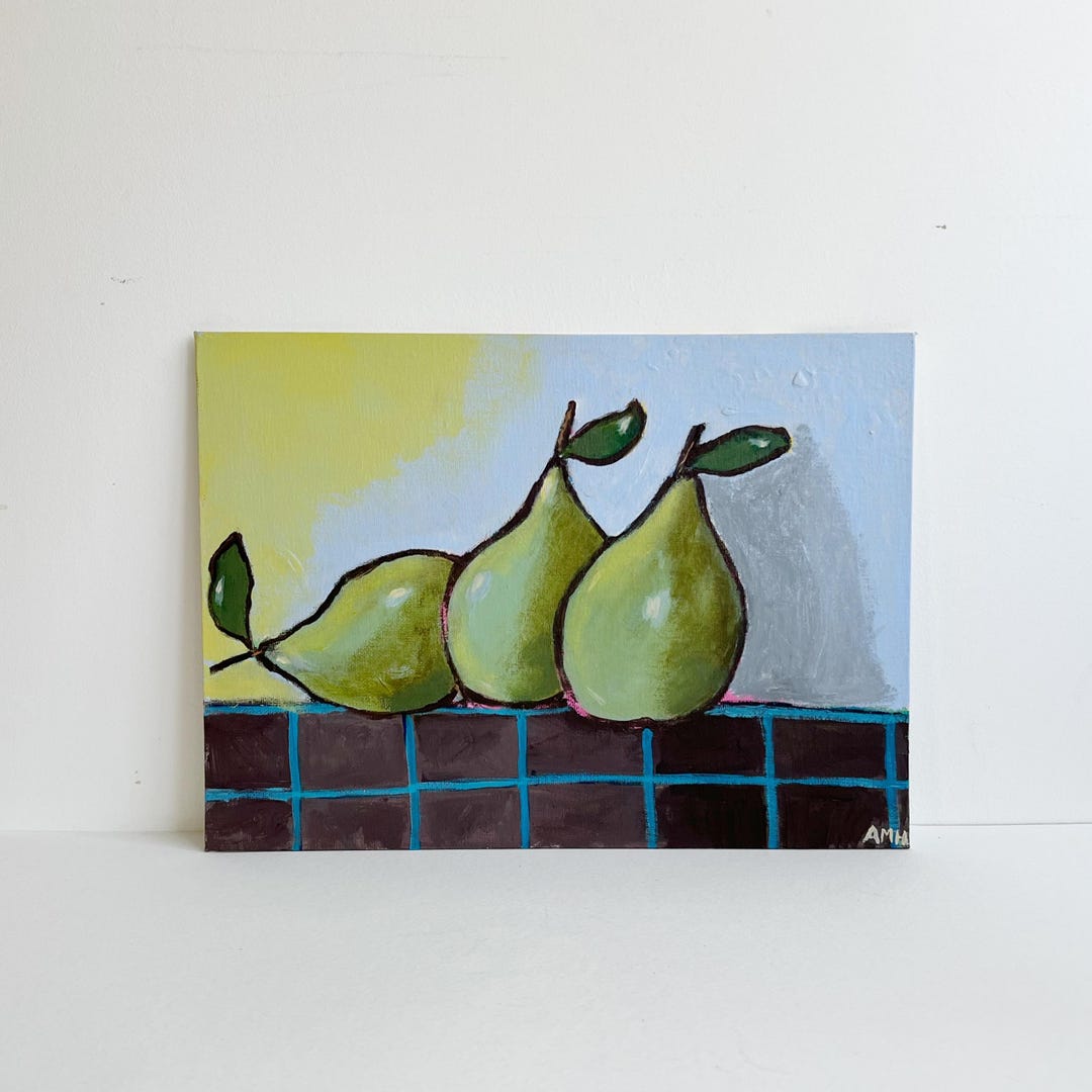 Original Acrylic Still Life Painting on Canvas - Etsy
