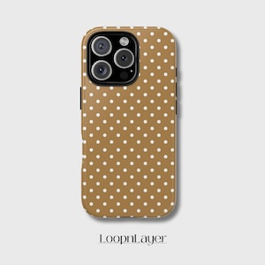 Driftwood iPhone Case | Neutral Polka Dot Minimal Style