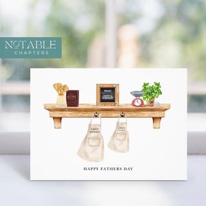 Carte de chef pour la fête des pères : design de tablier de cuisine personnalisé pour papa, grand-père ou beau-père