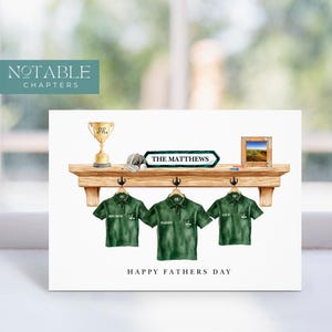 Carte de golf pour la fête des pères - T-shirts de golf personnalisés pour papa, grand-père ou beau-père