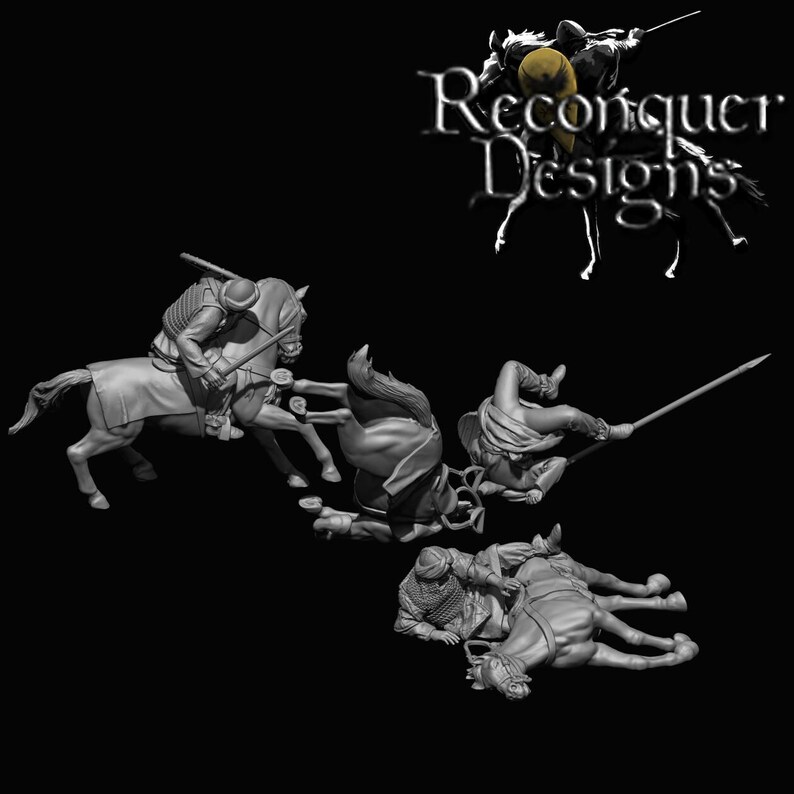 Reconquer Designs Miniatures Medieval Mounted Almohade Casualties ...
