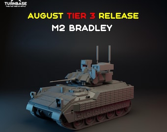 Modern US M2 Bradley Infantry Fighting Vehicle IFV, 15mm 20mm 28mm 32mm Modern Miniatures Post Apocalyptic Zona Alfa Wasteland RPG Spectre