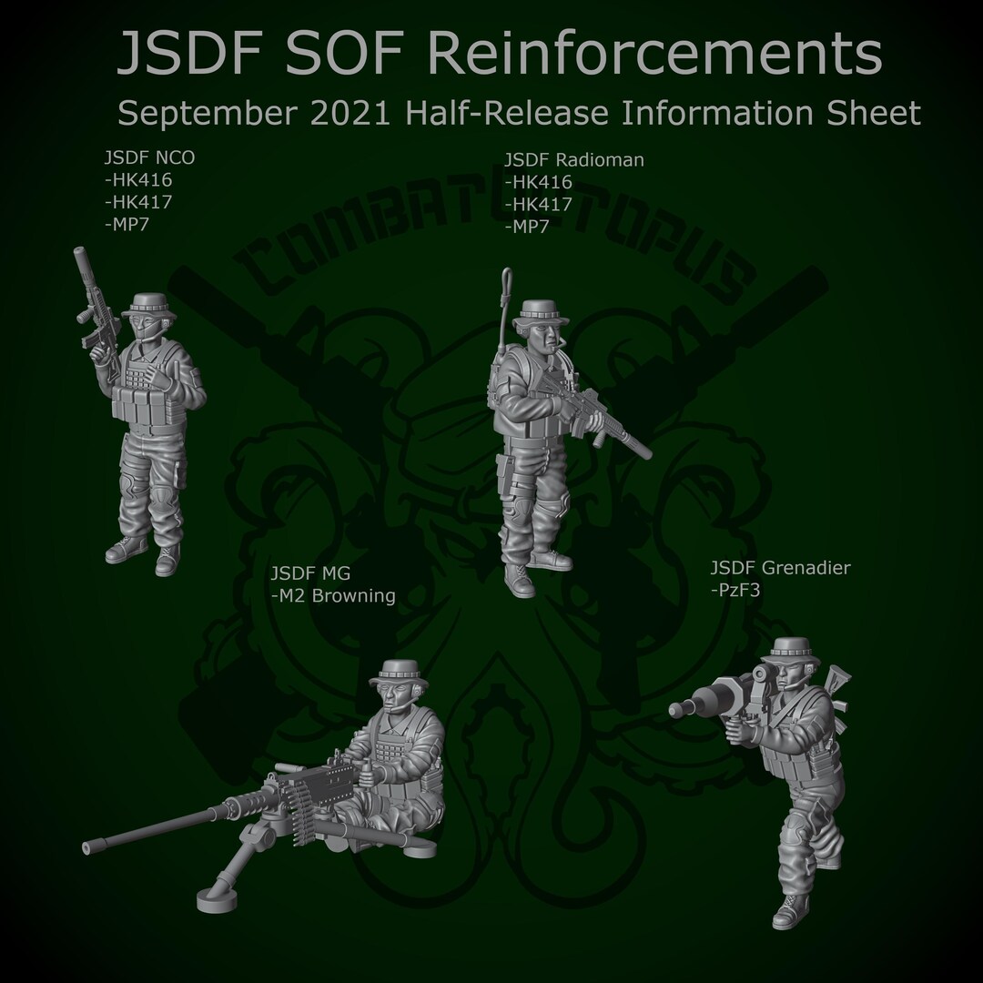 Modern Jsdf Combat Octopus, Modern Miniatures, JSDF Japanese Special Forces, Multi ...