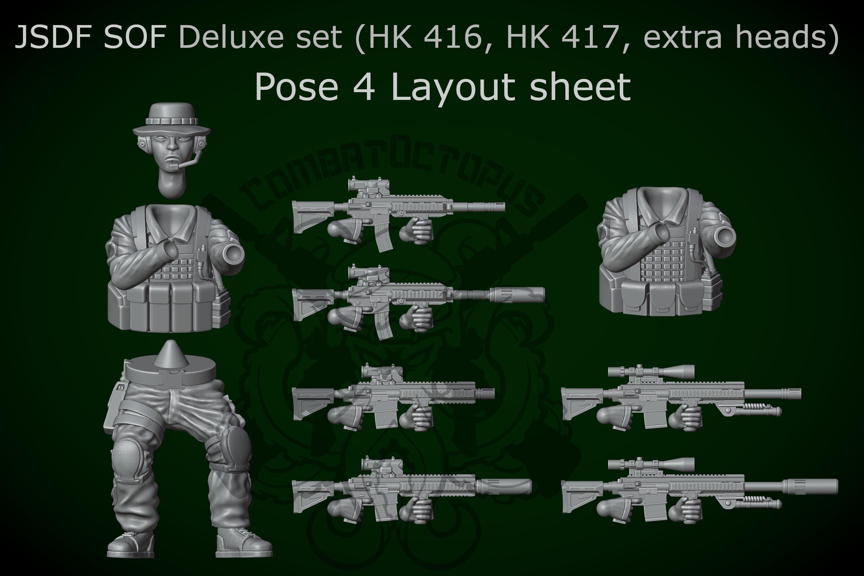 Modern Jsdf Combat Octopus, Modern Miniatures, JSDF Japanese Special Forces, Multi ...