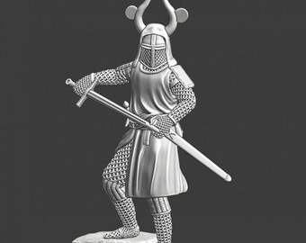 Miniaturas de las Cruzadas del Norte: Rey medieval danés Valdemar a pie. Cruzados 28