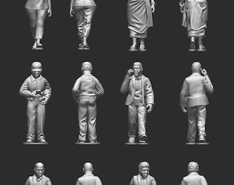 African Casual Civilians Minifigures 15mm 20mm 28mm 32mm 35mm 40mm 54mm Modern Miniatures Post Apocalyptic Zona Alfa Fallout Wasteland RPG