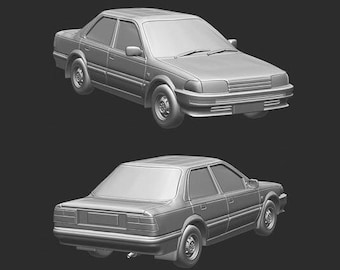 Modern Sedan Car Minifigures 15mm 20mm 28mm 32mm 35mm 40mm 54mm Scale Modern Miniatures Post Apocalyptic Zona Alfa Fallout Wasteland Spectre