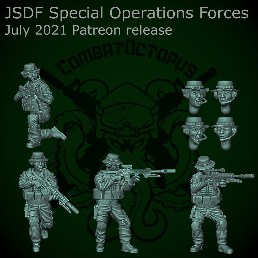 Modern Jsdf Combat Octopus, Modern Miniatures, JSDF Japanese Special Forces, Multi ...