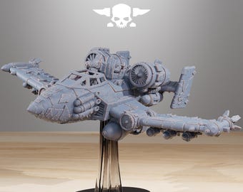 Station Forge Orkaz Plane Kit, Space Orks, Grimdark Future, Sci-fi Orc Proxy, Starfinder, Grim Dark Wargaming Minis Orcs Miniatures