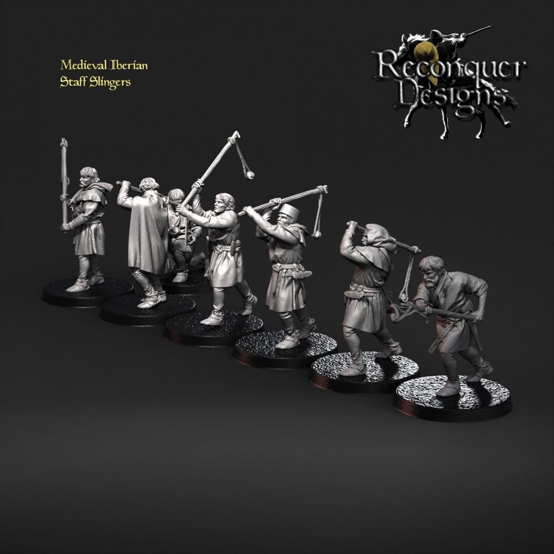 Reconquer Designs Miniatures Medieval Iberian Spanish Slingers Crusades ...