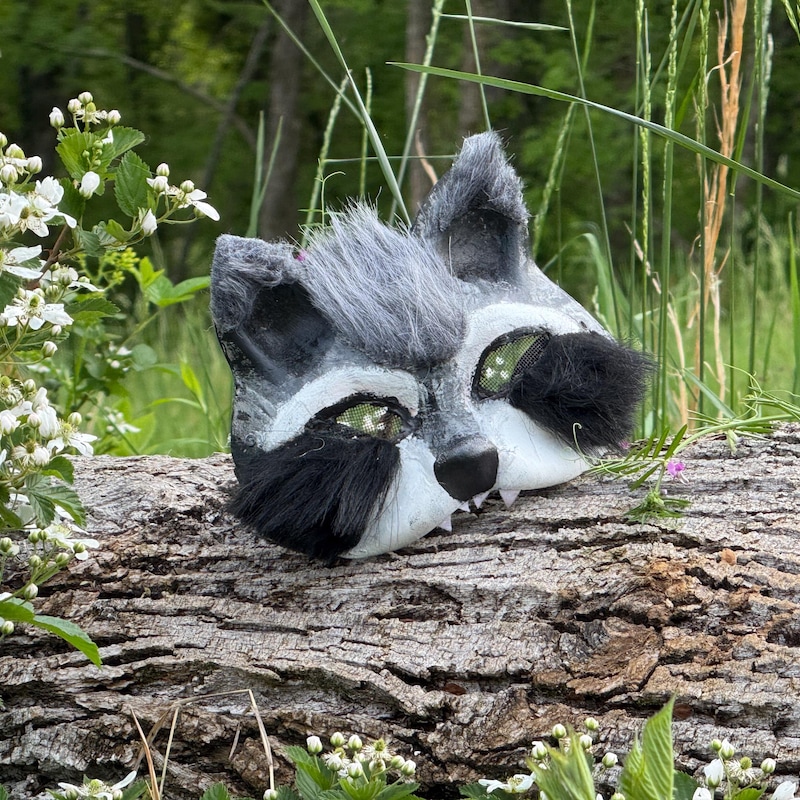 Raccoon Mask - Etsy