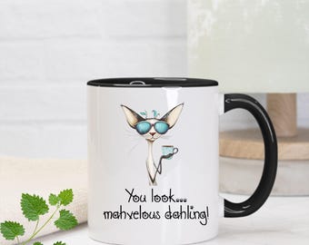 Mahvelous Kitty Coffee Mug: Snarky Cat Lover Gift