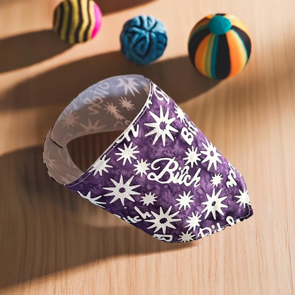 Bitch Cat Bandana: Cotton Kitty Neck Scarf with Velcro