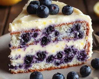 THE TRENDING recipe for Lemon Blueberry Layer Cake (PDF Version)