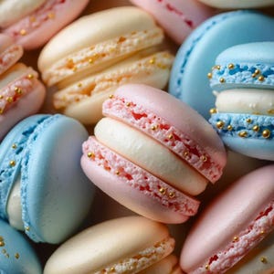 Pastel Macaron Recipe: Elegant French Vanilla Macarons (Instant Download)