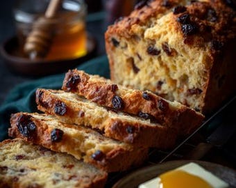 Ricetta classica per il pane al burro e uvetta: pane vecchio stile (scarica PDF)