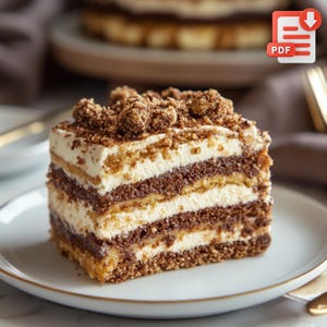 BEST RECIPE for Chocolate Crumb Cream Cake Recipe - Instant Download PDF