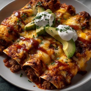 Cheesy Cowboy Enchiladas Recipe: Printable Tex-Mex Dinner (PDF Download)