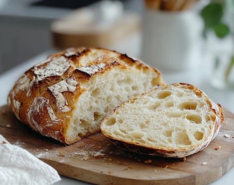 Receta de pan de masa madre artesanal: Pan casero fácil (PDF)