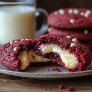 BEST RECIPE For Red Velvet Cheesecake Stuffed Cookies | Instant Digital Download Recipe