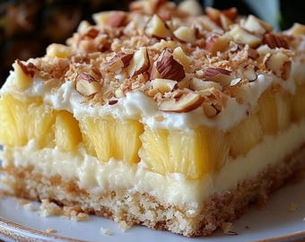 No-Bake Pineapple Cream Delight Recipe PDF | Easy Dessert Recipe, Quick & Delicious Tropical Treat