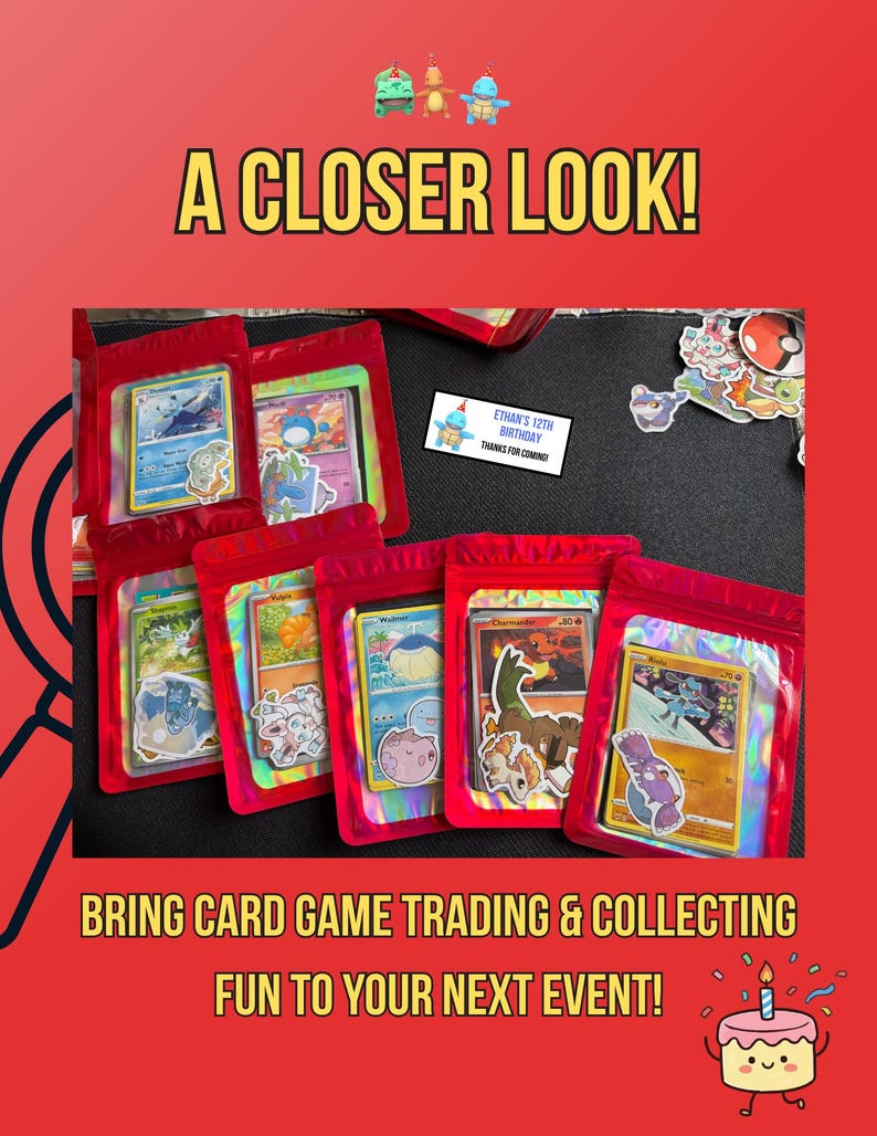 Pokemon Party Favors Pokemon Birthday Goodie Bags Kids Party Favor — free download