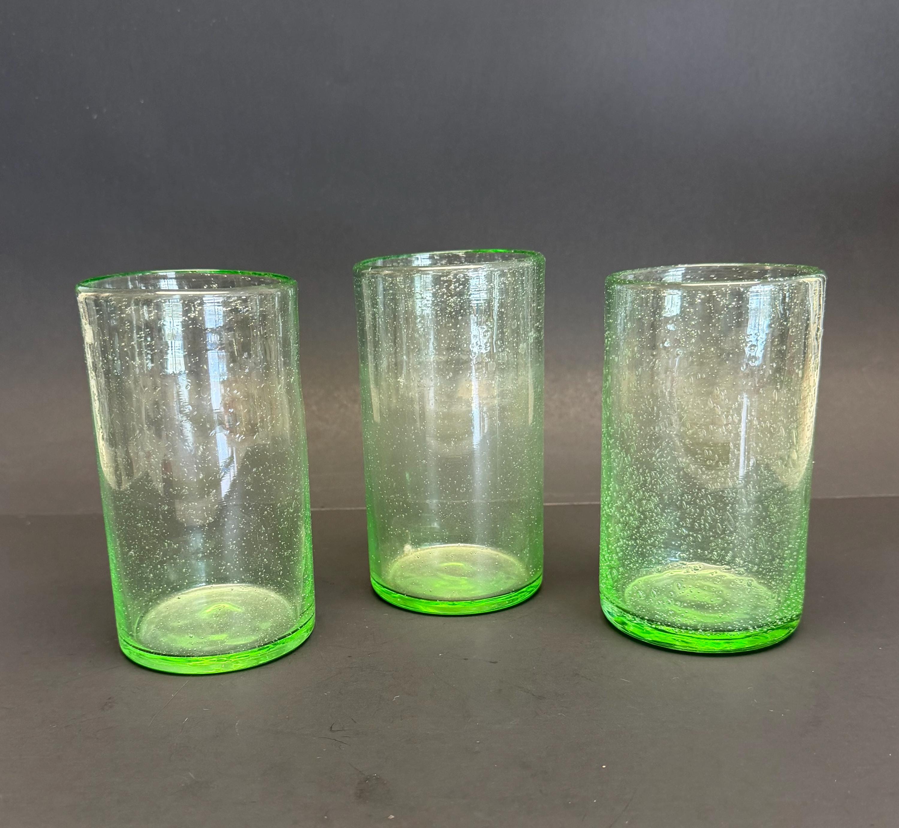 Uranium glass tumbler - Etsy 日本