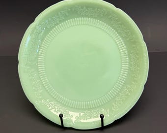 Prato de Jantar Fire King Alice Jadeite 9 3/8" (23,8 cm) - Prato Único