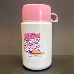 Vintage Lunchbox Thermos Barbie 90's