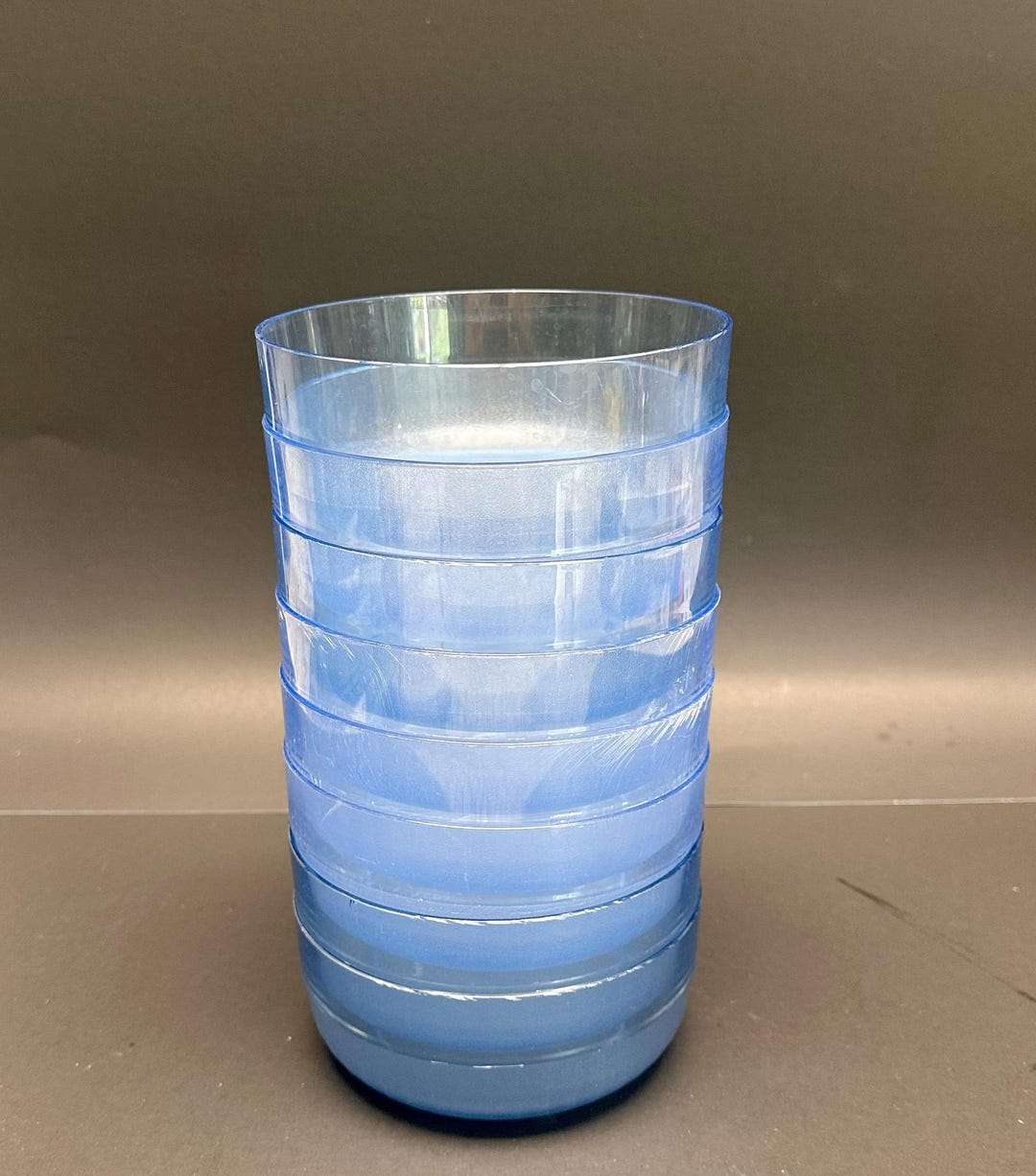 Vintage Tupperware Preludio Blue Watercolor Acrylic Salad Bowls - Etsy