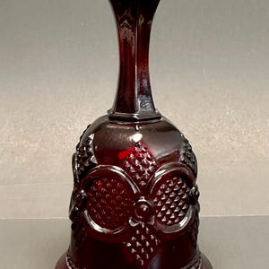 Avon 1876 Cape Cod Collection Ruby Red Hostess Bell
