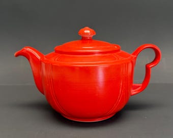 Rare HALL China Chinese Red Teapot