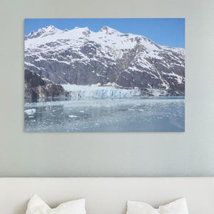 Alaska Gallery Wrapped Canvas Art, Scenic Landscape Wall Decor, Nature Photo Print, Home Decor for Nature Lovers, Glacier Bay