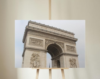 Arc de Triomphe Canvas, Paris Wall Art, Europe Cityscape