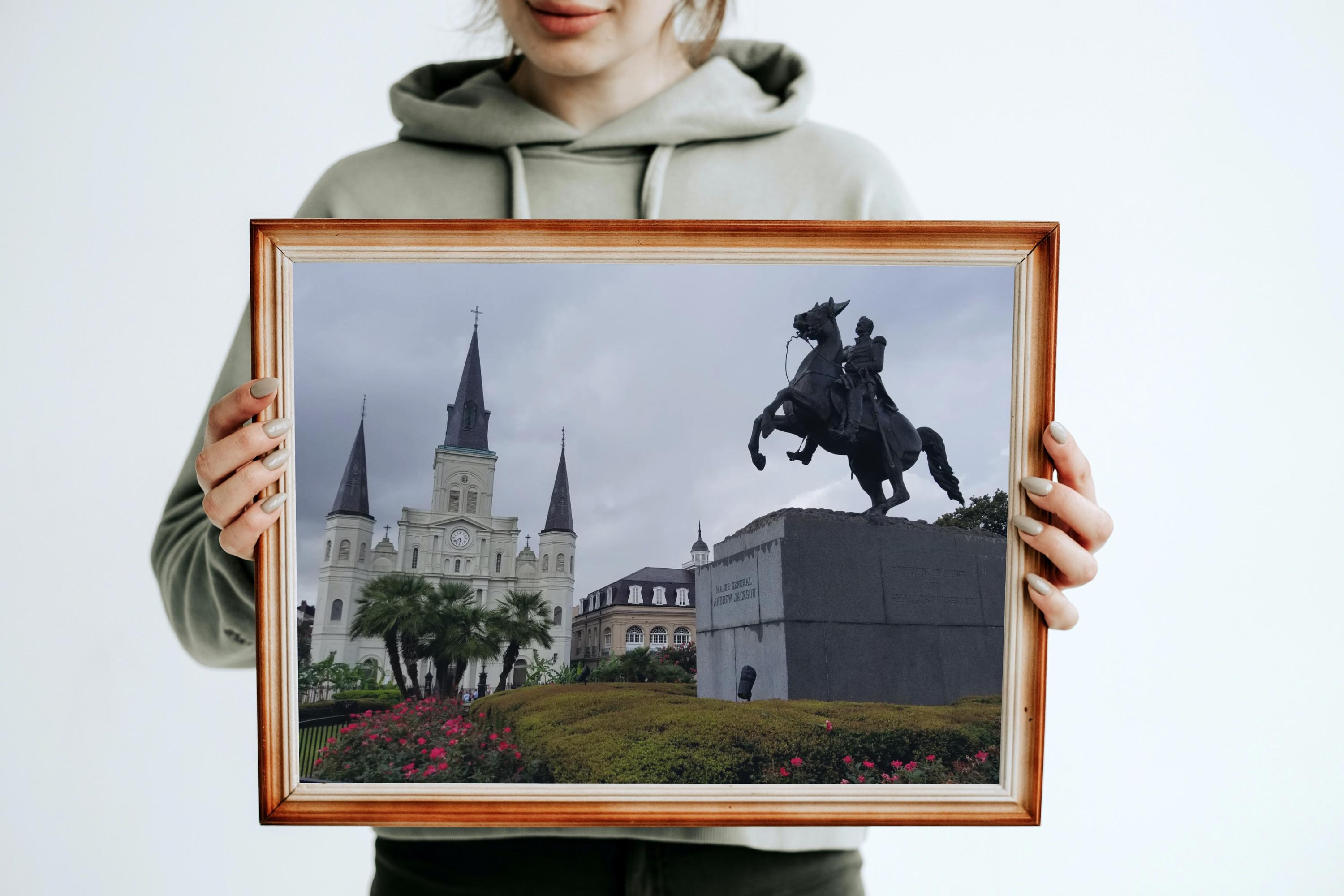 Jackson Square New Orleans Print | St. Louis Cathedral (digital