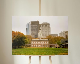 Independence Hall Philadelphia Canvas Print | Historic USA Travel Art
