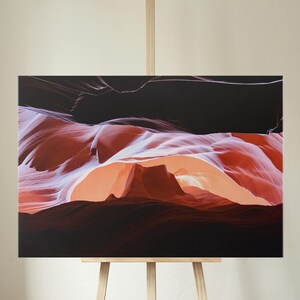 Antelope Canyon Glow Gallery Wrapped Canvas | Southwest Desert Wall Art | Abstract Rock Formation | Slot Canyon Photography
