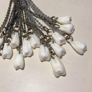 SALE! One Real Human Tooth Pendant Necklace