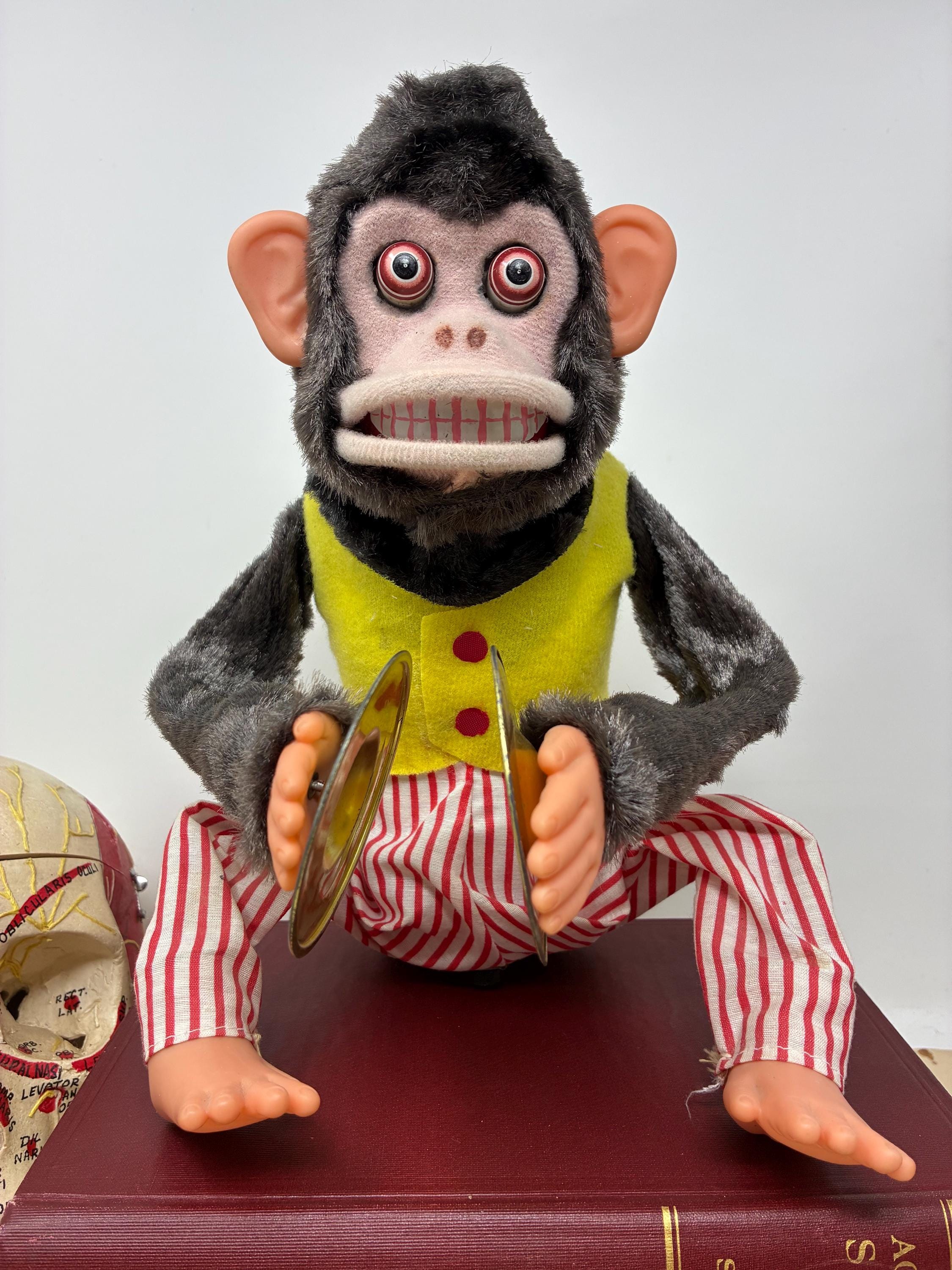 Cymbal Monkey 1970s Monkey Toy Jolly Chimp Cymbal Playing