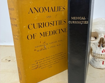 2 BOOK SET! 1960s & 1980s Medical Encyclopedias of Rare Abnormalities Birth Defects - Oddities Curiosities Medical Book Collection