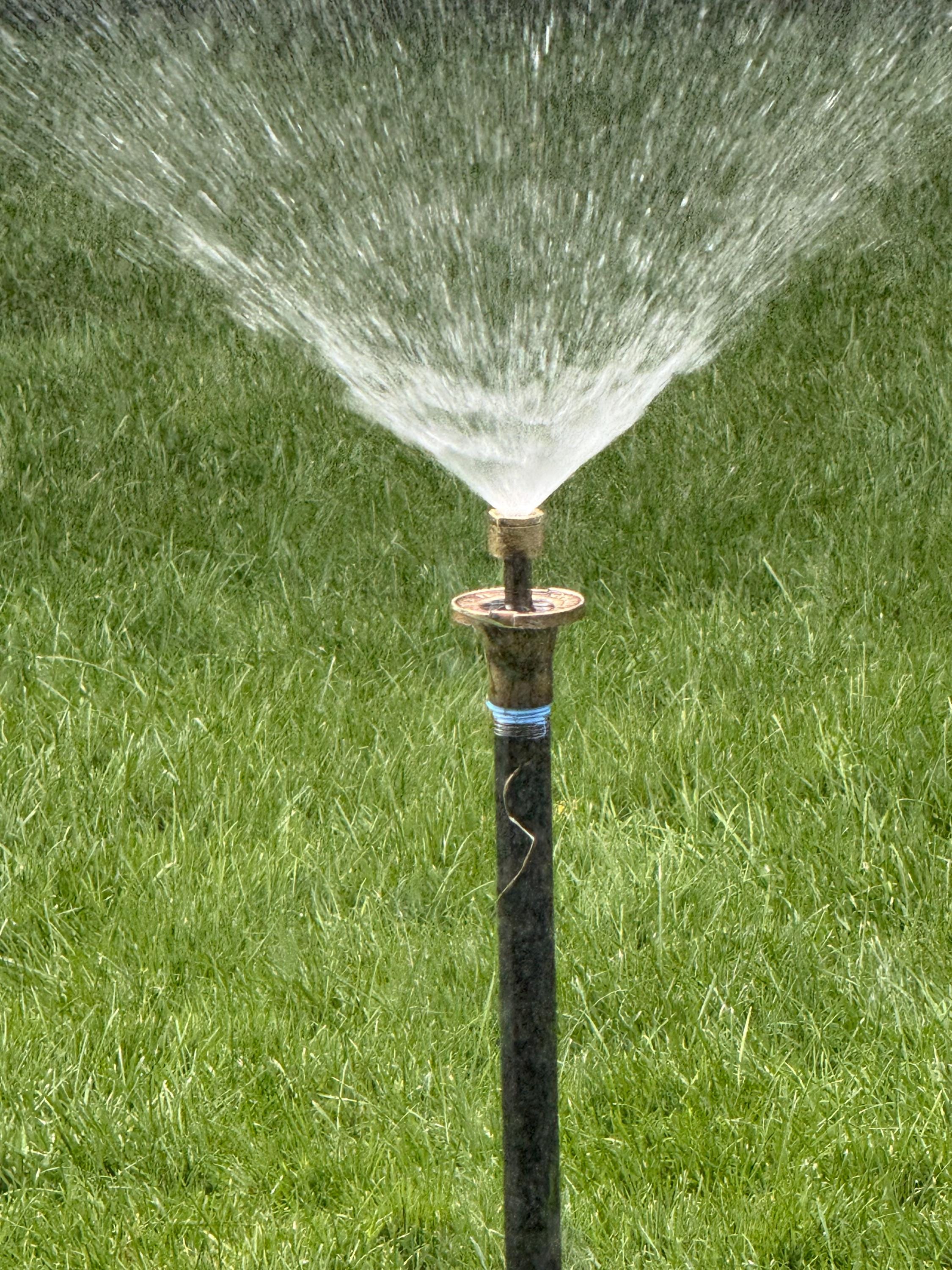 A Vintage Brass Pop up Head | Mid-rise Broadcast Sprinkler (plastic ...