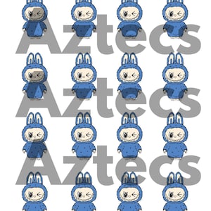 Blue Labubu Edible Cake Topper, Kids Birthday Party, Edible Images, Cake Decorations, Labubu Accessories, Baby Edible Images, Infant Food,