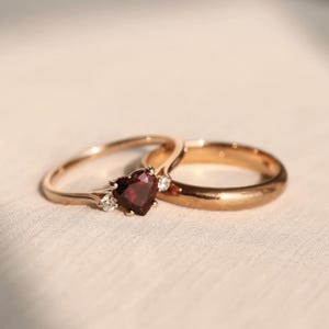 Ruby Heart Diamond Ring – Odyat