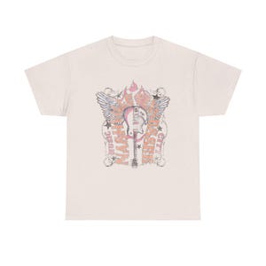 Rock&#39;n&#39;Roll-Grafik-T-Shirt, Unisex-T-Shirt aus schwerer Baumwolle, Musikliebhaber-Geschenk, Vintage-Stil-Shirt, Konzertkleidung, alltäglicher Komfort