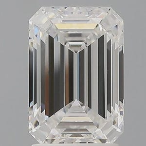Diament o szlifie szmaragdowym o masie 2,00 ct, hodowany laboratoryjnie: luźny kamień z certyfikatem E/VS2 IGI
