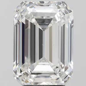 Diament o szlifie szmaragdowym o masie 5,01 ct, hodowany w laboratorium: luźny kamień o szlifie F/VS2 z certyfikatem IGI