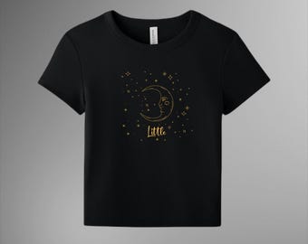 Big & Little Baby Tee Sun and Moon Celestial, sorority gift