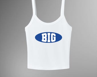 Big & Little Sorority Blue Retro Tank Top, sorority gift