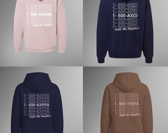 Sorority “Call Me Maybe” Heart Hoodie – 1-800-AXID Retro Sorority Sweatshirt