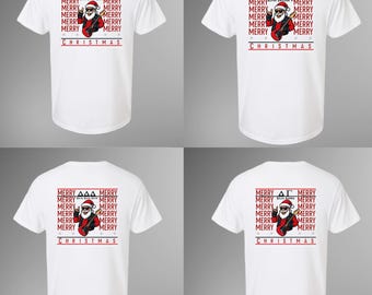 Sorority Christmas Rock SantaT-Shirt / Christmas Shirt / Chapter Apparel / Graphic T-shirt / Holiday Tee / Big/Little